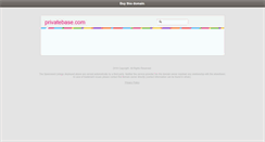 Desktop Screenshot of privatebase.com