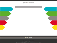 Tablet Screenshot of privatebase.com